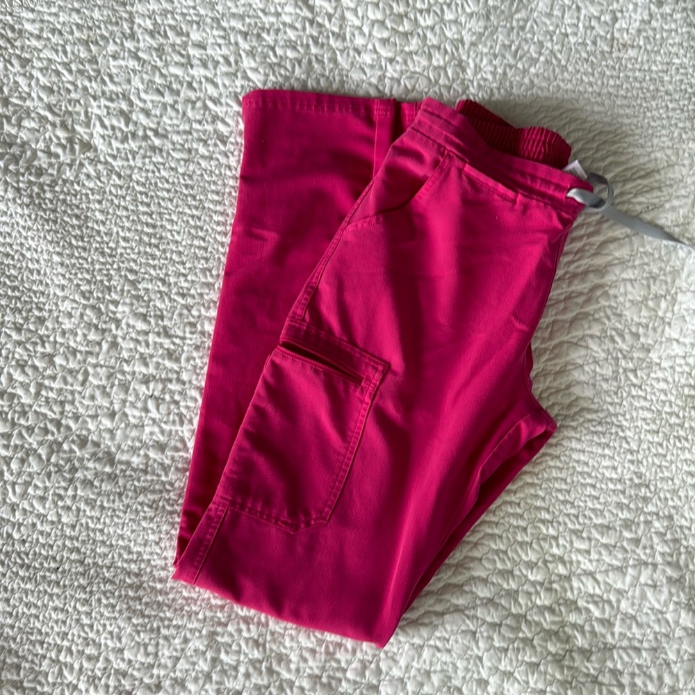 Figs hot pink yola pants